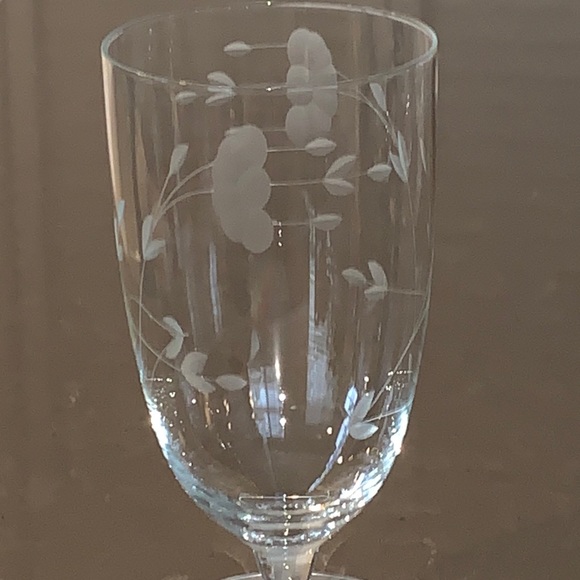 ❌SOLD❌NiB 4 Vtg Princess House Heritage Crystal Stemmed Iced Tea Glasses 12oz - Picture 4 of 8